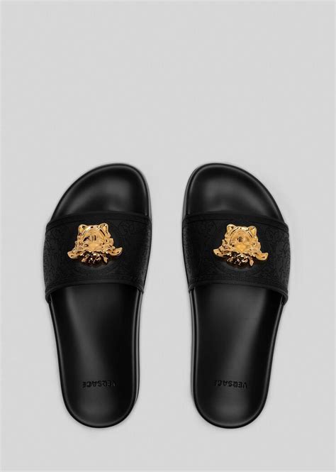 versace collection sliders|versace flip flops women's.